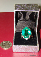 Серебряное кольцо с бриллиантами и изумрудом - Изображение #3, Объявление #134379